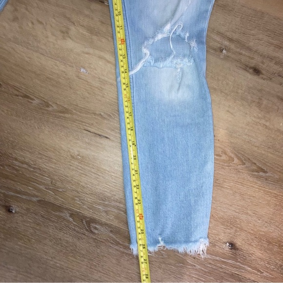 Abercrombie & Fitch Women’s Jeans Simone high rise slim Size27 Ripped Light Wash - Picture 9 of 11